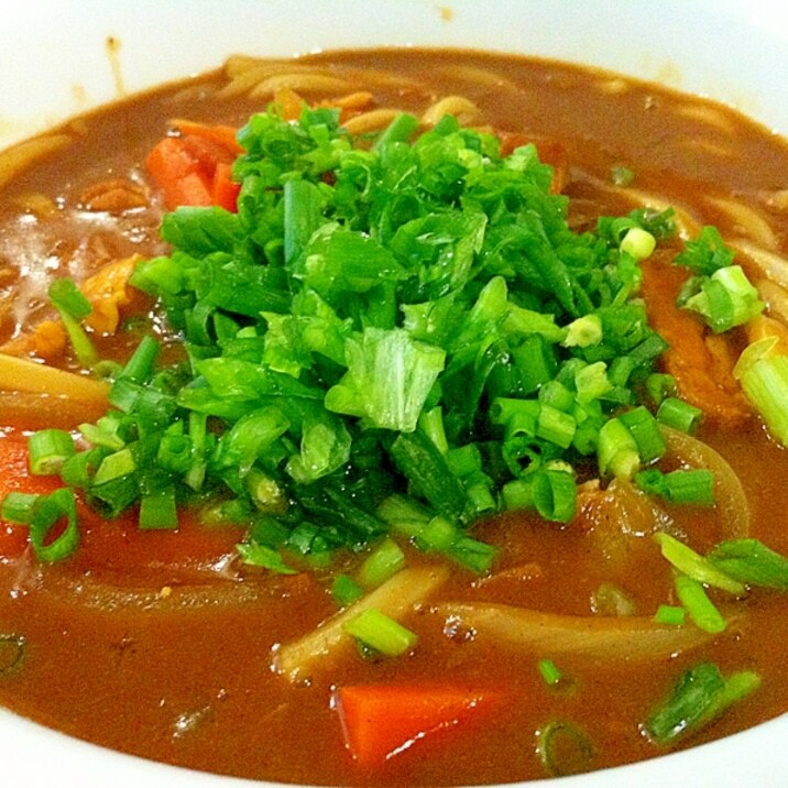 豚肉たっぷり！やみつきカレーうどん